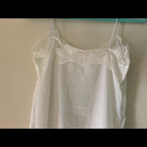WHITE SILK LACE CAMI - Picture 5 of 6